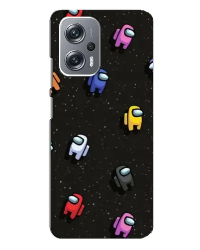 Чехол для Xiaomi Redmi Note 12 Pro (5g) с картинкой «Космический паттерн Among Us»