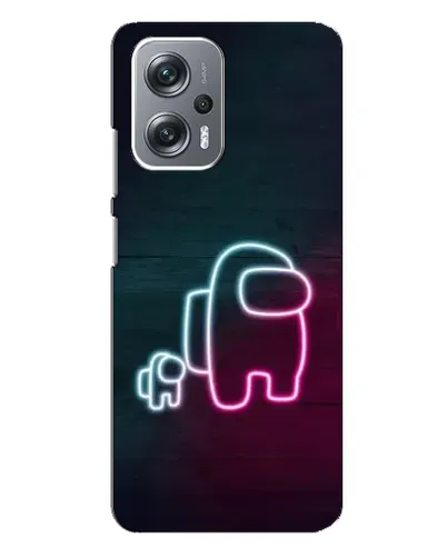 Чехол для Xiaomi Redmi Note 12 Pro (5g) с картинкой «Among Us неон-арт»