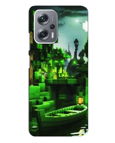 Чехол для Xiaomi Redmi Note 12 Pro (5g) с картинкой «Minecraft лесной пейзаж»