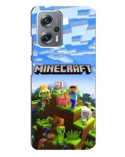 Чохол для Xiaomi Redmi Note 12 Pro (5g) з картинкою «Minecraft класичний світ»