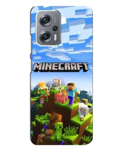 Чехол для Xiaomi Redmi Note 12 Pro (5g) с картинкой «Minecraft классический мир»