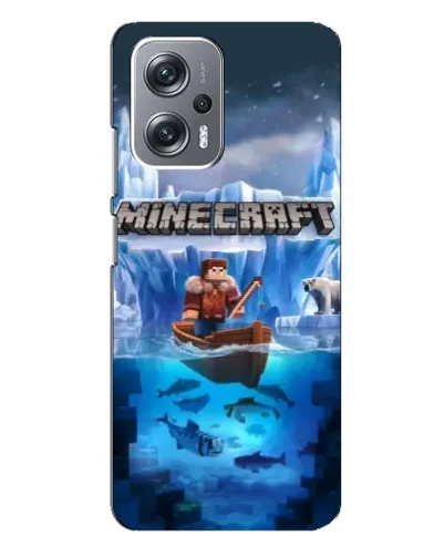 Чехол для Xiaomi Redmi Note 12 Pro (5g) с картинкой «Minecraft ледяной мир»