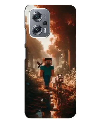 Чехол для Xiaomi Redmi Note 12 Pro (5g) с картинкой «Стив в лесу»