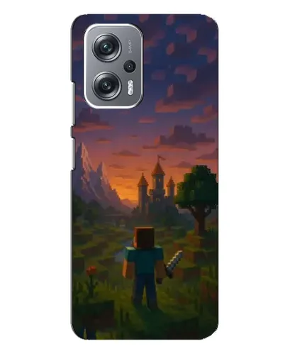 Чехол для Xiaomi Redmi Note 12 Pro (5g) с картинкой «Стив у башни»