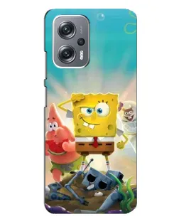 Чехол для Xiaomi Redmi Note 12 Pro (5g) с картинкой «Спанч Боб победитель»