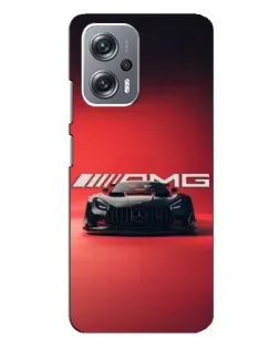 Чехол для Xiaomi Redmi Note 12 Pro (5g) с картинкой «Mercedes AMG — красная линия»