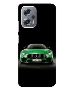 Чехол для Xiaomi Redmi Note 12 Pro (5g) с картинкой «Mercedes — неоновый лого»
