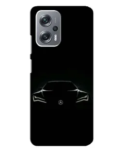 Чехол для Xiaomi Redmi Note 12 Pro (5g) с картинкой «Mercedes — силуэт авто» Чехол для Xiaomi Redmi Note 12 Pro (5g) с картинкой «Mercedes — силуэт авто»