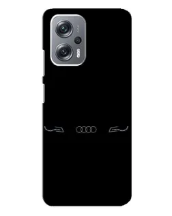 Чехол для Xiaomi Redmi Note 12 Pro (5g) с картинкой «Audi — световой подпись»