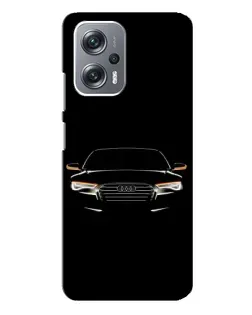 Чехол для Xiaomi Redmi Note 12 Pro (5g) с картинкой «Audi — ночной контур»