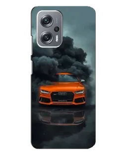 Чехол для Xiaomi Redmi Note 12 Pro (5g) с картинкой «Audi в облаках дыма»