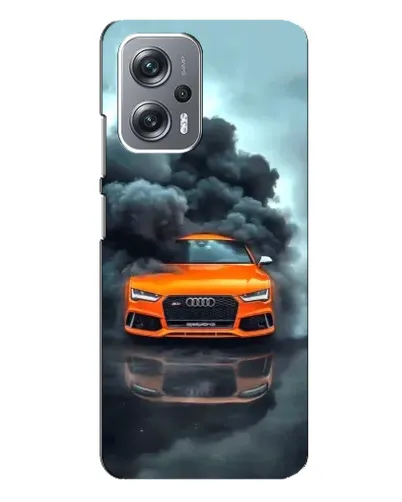 Чехол для Xiaomi Redmi Note 12 Pro (5g) с картинкой «Audi в облаках дыма» Чехол для Xiaomi Redmi Note 12 Pro (5g) с картинкой «Audi в облаках дыма»