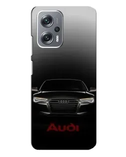 Чехол для Xiaomi Redmi Note 12 Pro (5g) с картинкой «Audi — градиентный контур»