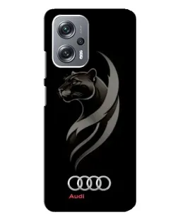 Чехол для Xiaomi Redmi Note 12 Pro (5g) с картинкой «Графика — пантера и Audi»