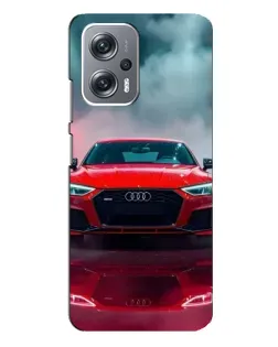 Чехол для Xiaomi Redmi Note 12 Pro (5g) с картинкой «Audi RS — красный стиль»