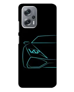 Чехол для Xiaomi Redmi Note 12 Pro (5g) с картинкой «Голубой силуэт Lamborghini» Чехол для Xiaomi Redmi Note 12 Pro (5g) с картинкой «Голубой силуэт Lamborghini»