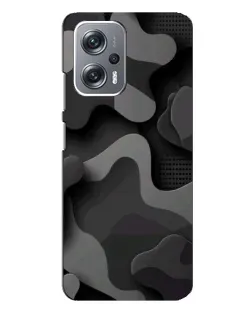 Чехол для Xiaomi Redmi Note 12 Pro (5g) с картинкой «Темный абстрактный камуфляж»