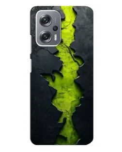 Чехол для Xiaomi Redmi Note 12 Pro (5g) с картинкой «Салатовый разлом скалы»