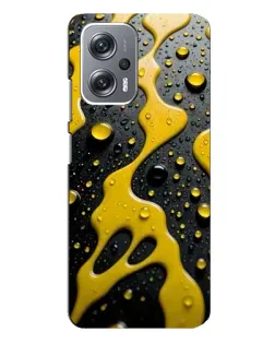 Чехол для Xiaomi Redmi Note 12 Pro (5g) с картинкой «Жидкое желтое золото»