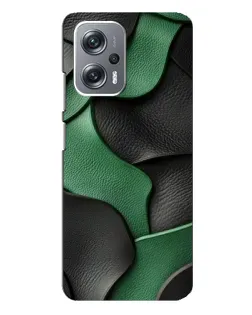 Чехол для Xiaomi Redmi Note 12 Pro (5g) с картинкой «Зеленые кожаные волны»