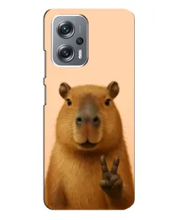 Чехол для Xiaomi Redmi Note 12 Pro (5g) с картинкой «Капибара виктория» Чехол для Xiaomi Redmi Note 12 Pro (5g) с картинкой «Капибара виктория»