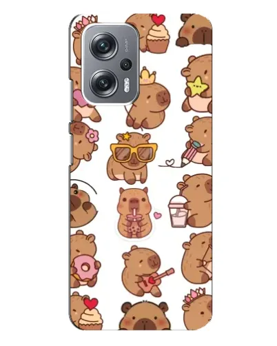 Чехол для Xiaomi Redmi Note 12 Pro (5g) с картинкой «Стикерпак с капибарами» Чехол для Xiaomi Redmi Note 12 Pro (5g) с картинкой «Стикерпак с капибарами»