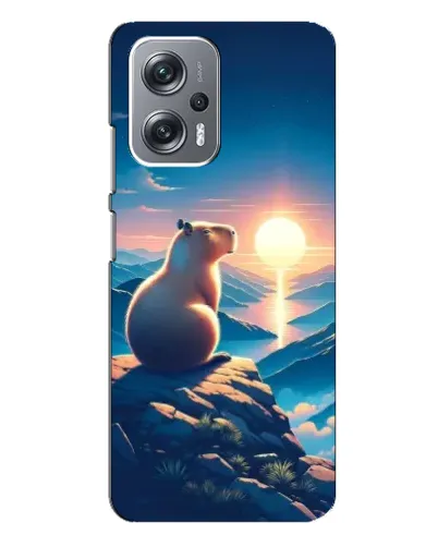 Чехол для Xiaomi Redmi Note 12 Pro (5g) с картинкой «Закат солнца с капибарой» Чехол для Xiaomi Redmi Note 12 Pro (5g) с картинкой «Закат солнца с капибарой»
