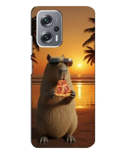 Чехол для Xiaomi Redmi Note 12 Pro (5g) с картинкой «Капибара с пиццей» Чехол для Xiaomi Redmi Note 12 Pro (5g) с картинкой «Капибара с пиццей»