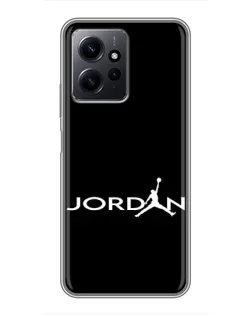 Чехол для Xiaomi Redmi Note 12 с картинкой «Jordan White Logo» Чехол для Xiaomi Redmi Note 12 с картинкой «Jordan White Logo»