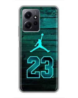 Чехол для Xiaomi Redmi Note 12 с картинкой «Jordan Cyan 23» Чехол для Xiaomi Redmi Note 12 с картинкой «Jordan Cyan 23»