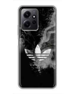 Чехол для Xiaomi Redmi Note 12 с картинкой «Абстрактный дым Adidas»