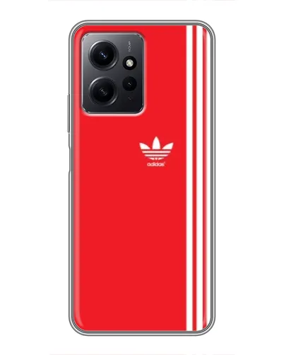 Чехол для Xiaomi Redmi Note 12 с картинкой «Красный минимализм Adidas» Чехол для Xiaomi Redmi Note 12 с картинкой «Красный минимализм Adidas»
