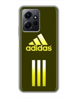 Чехол для Xiaomi Redmi Note 12 с картинкой «Оливковый градиент Adidas»