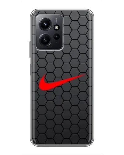 Чехол для Xiaomi Redmi Note 12 с картинкой «Nike — карбоновая сетка»