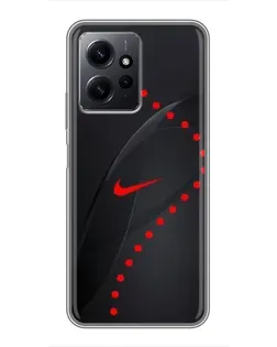 Чехол для Xiaomi Redmi Note 12 с картинкой «Абстрактный дизайн Nike»