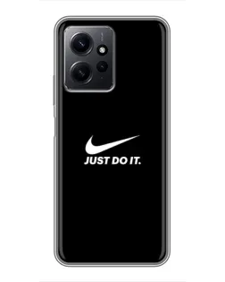 Чехол для Xiaomi Redmi Note 12 с картинкой «Минимализм от Nike»