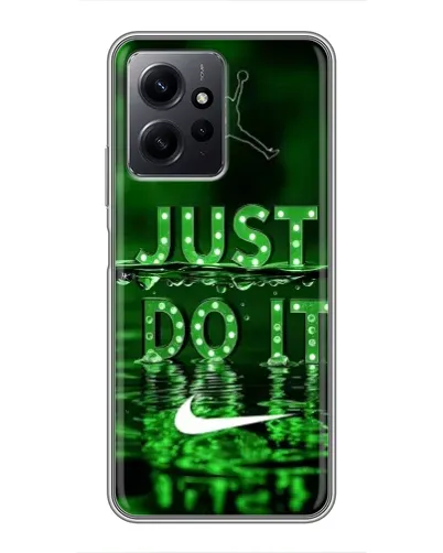 Чехол для Xiaomi Redmi Note 12 с картинкой «Зеленый неоновый Nike»