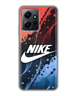Чехол для Xiaomi Redmi Note 12 с картинкой «Градиентный принт Найк»