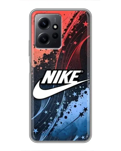 Чехол для Xiaomi Redmi Note 12 с картинкой «Градиентный принт Найк»