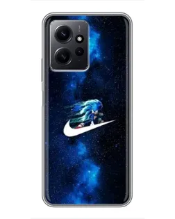 Чехол для Xiaomi Redmi Note 12 с картинкой «Звездный путь Nike»