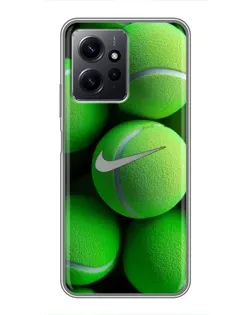 Чехол для Xiaomi Redmi Note 12 с картинкой «Теннисные мячи Найк»