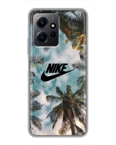 Чехол для Xiaomi Redmi Note 12 с картинкой «Тропический принт Nike» Чехол для Xiaomi Redmi Note 12 с картинкой «Тропический принт Nike»