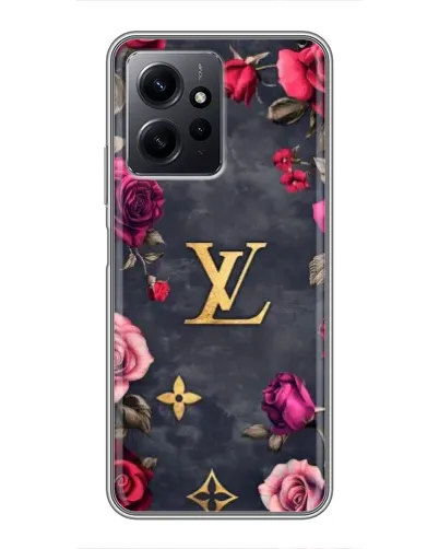 Чехол для Xiaomi Redmi Note 12 с картинкой «Цветочный Louis Vuitton»