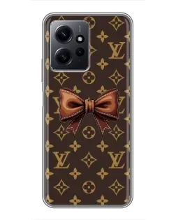 Чехол для Xiaomi Redmi Note 12 с картинкой «LV с бантом»