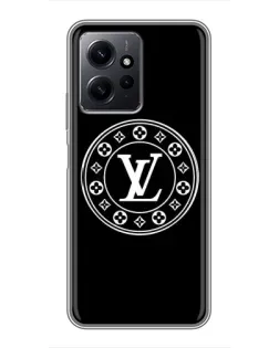 Чехол для Xiaomi Redmi Note 12 с картинкой «LV — печать стиля»