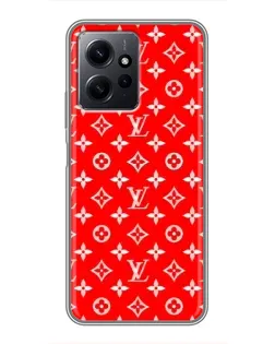 Чехол для Xiaomi Redmi Note 12 с картинкой «Яркий паттерн LV»