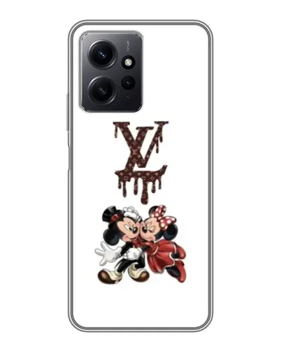 Чехол для Xiaomi Redmi Note 12 с картинкой «LV и Микки Маус»