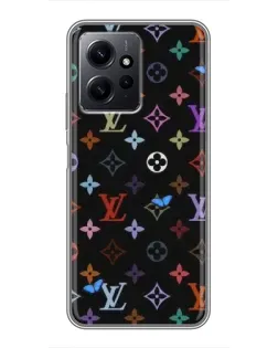 Чехол для Xiaomi Redmi Note 12 с картинкой «Цветная монограмма LV»