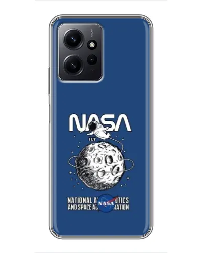 Чехол для Xiaomi Redmi Note 12 с картинкой «NASA — лунная миссия» Чехол для Xiaomi Redmi Note 12 с картинкой «NASA — лунная миссия»