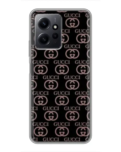 Чехол для Xiaomi Redmi Note 12 с картинкой «Классическая монограмма Gucci»
